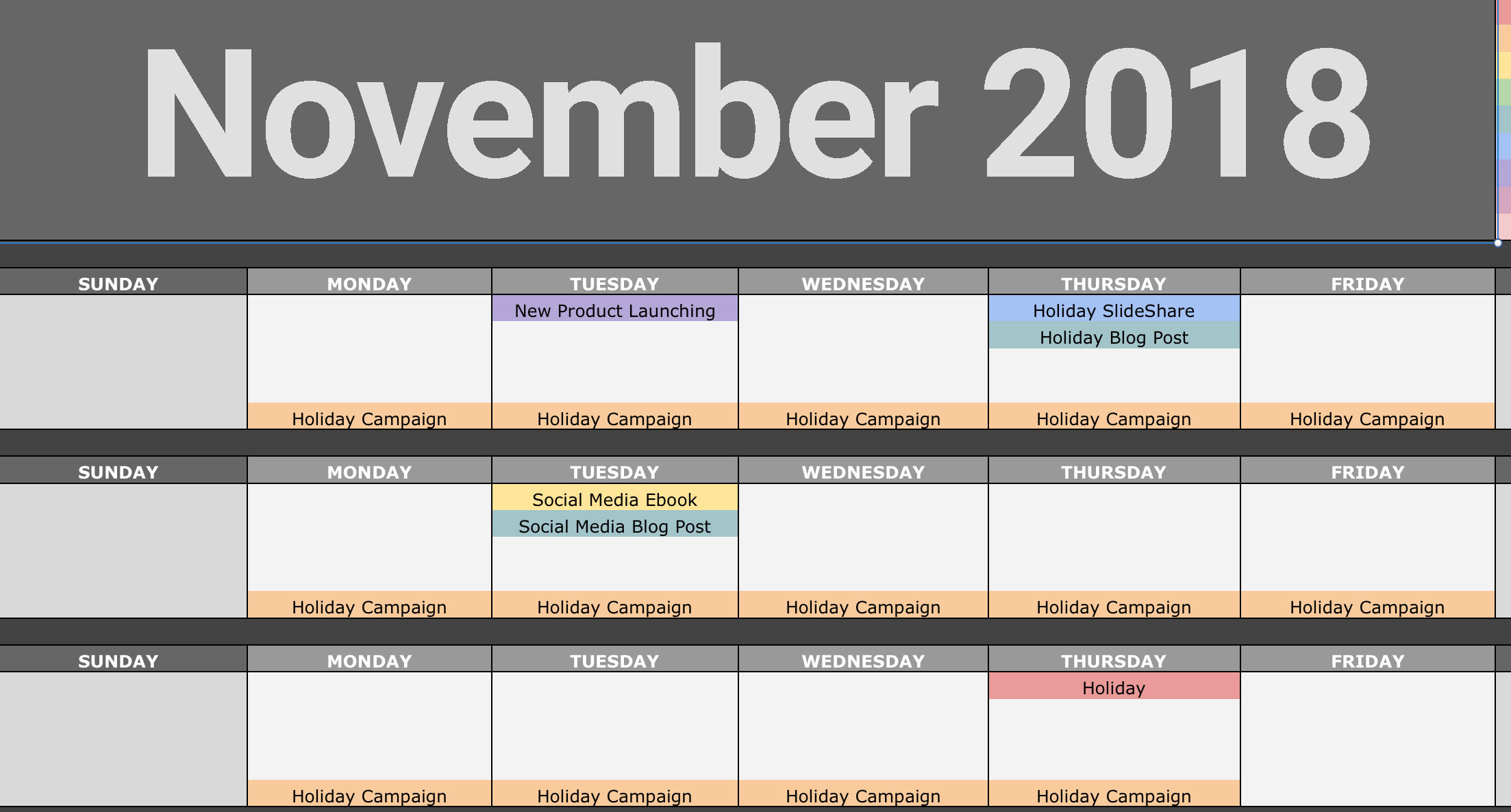 November Content Plan